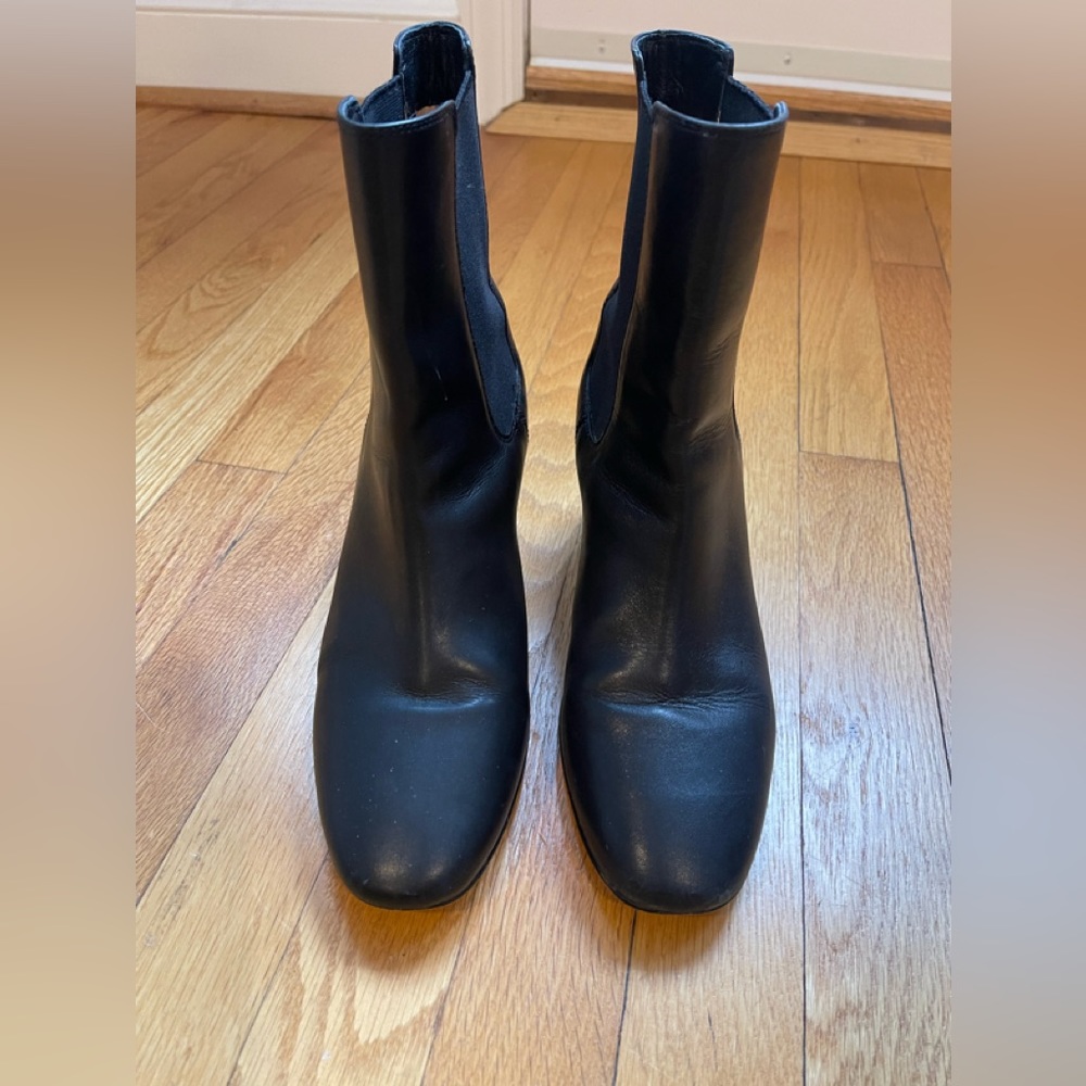 J. Crew black leather boots